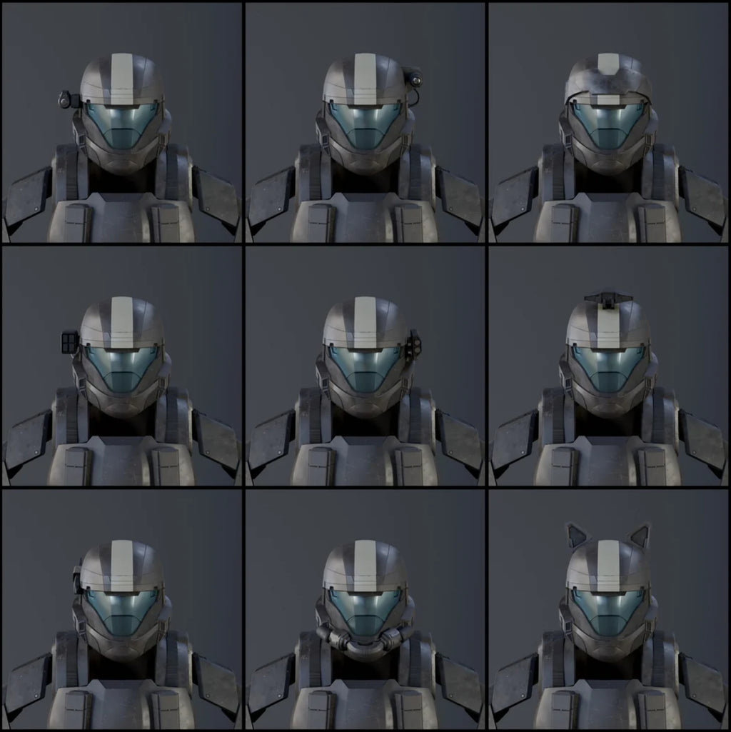 Halo ODST Helmet Accessories